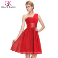 Grace Karin Nouveau modèle Belle épaule en mousseline de soie robe courte robe de bal CL4106-1 #
